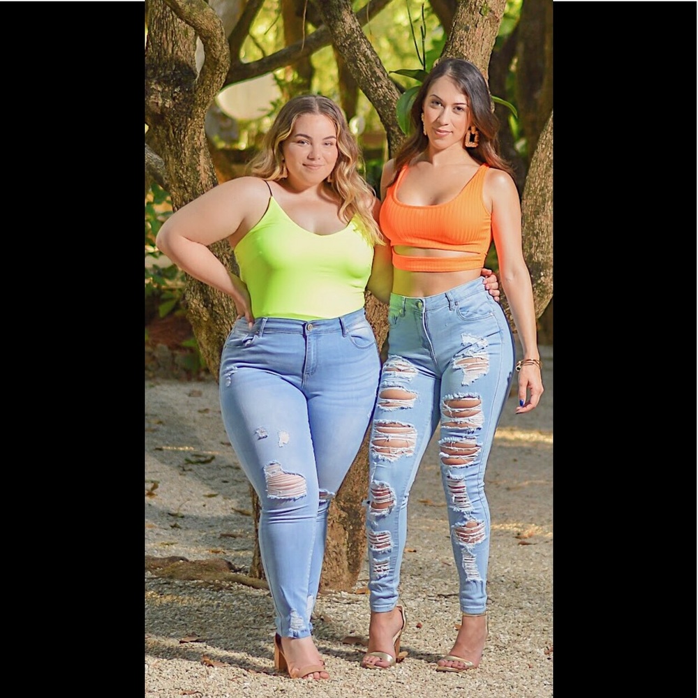 Plus Size Ripped Jeans - Picture 3 of 3
